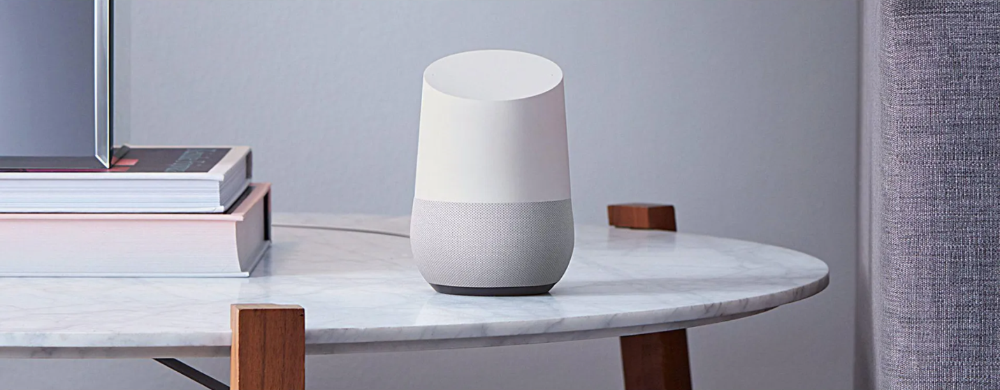 Google Home Personal Assistant on the table